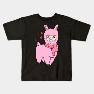 Pink Llama Kids T-Shirt
